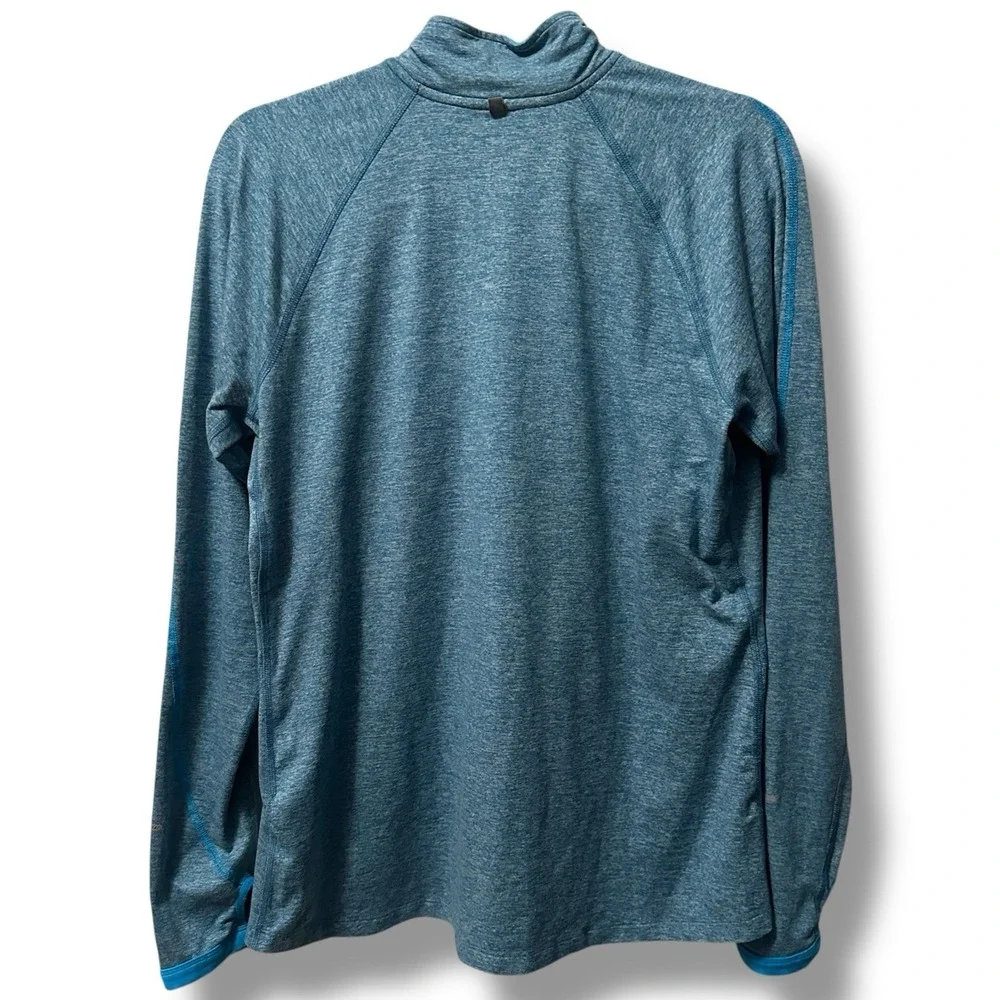 Nike Blue Heather Element Dri-Fit Half Zip Pullover Women's L Running Athleisure
